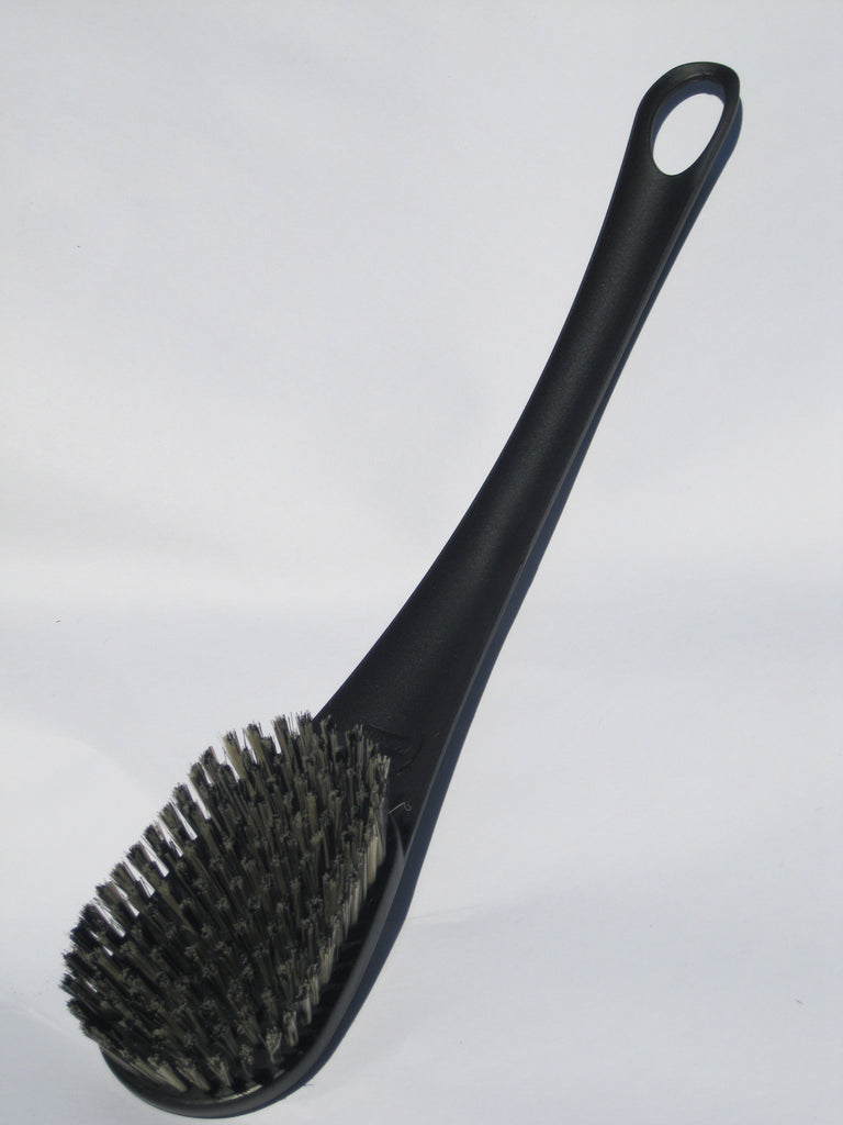 Black Handle Oval Bristle Brush